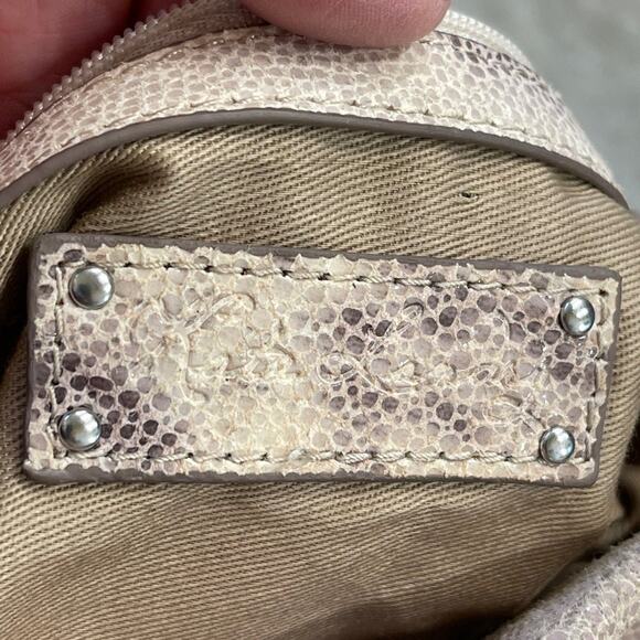 Kate Landry leather shoulder bag/clutch cheetah - Picture 7 of 10